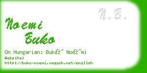 noemi buko business card